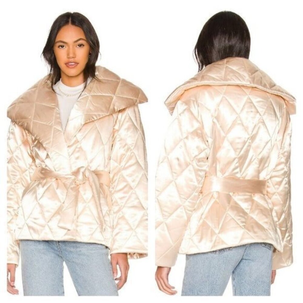 Lovers and Friends Britt Puffer Jacket - Blush